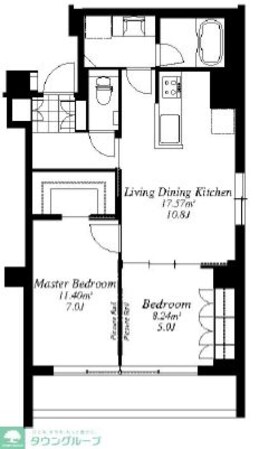 フレンシア外苑西の物件間取画像